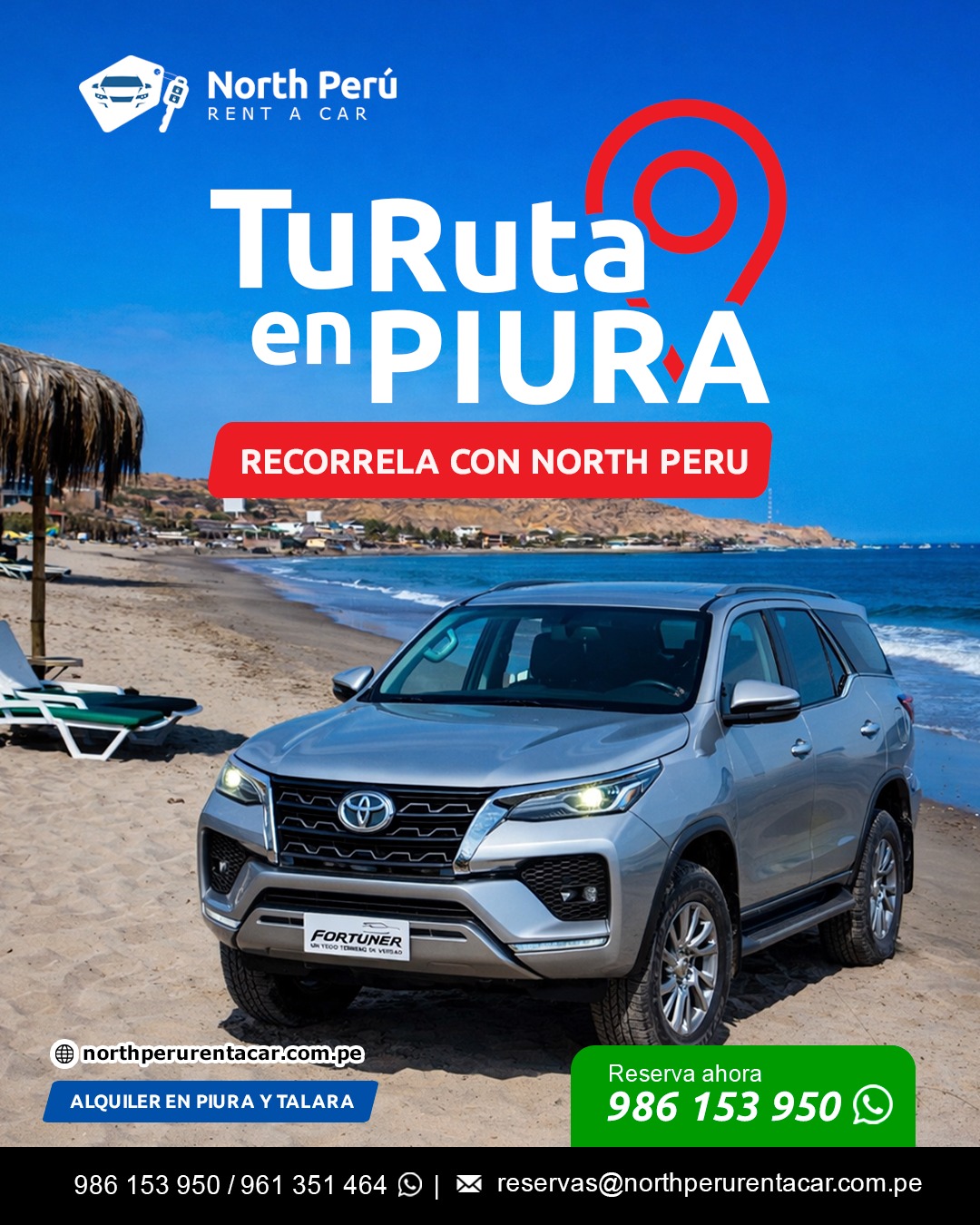 Alquiler autos camionetas playa piura talara